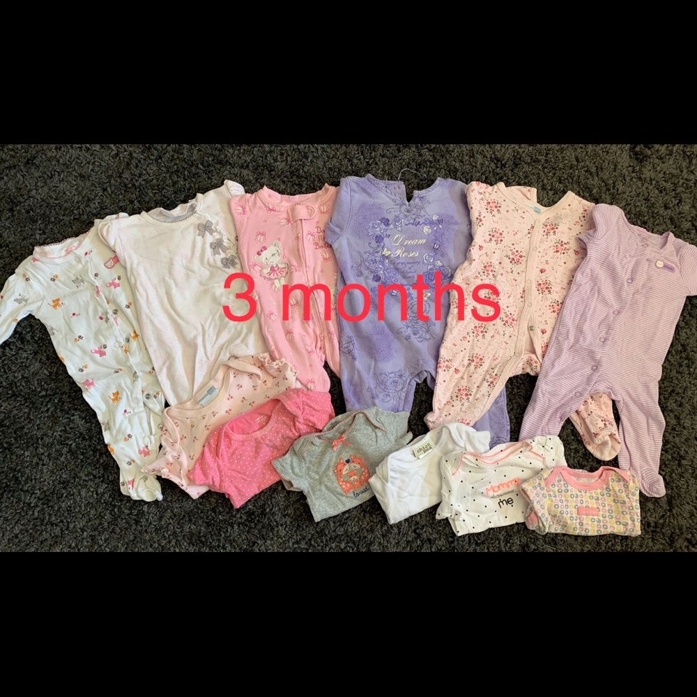 3 month baby girl lot